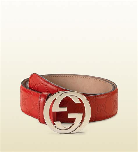 red gucci guccissima leather belt|gucci leather belt for men.